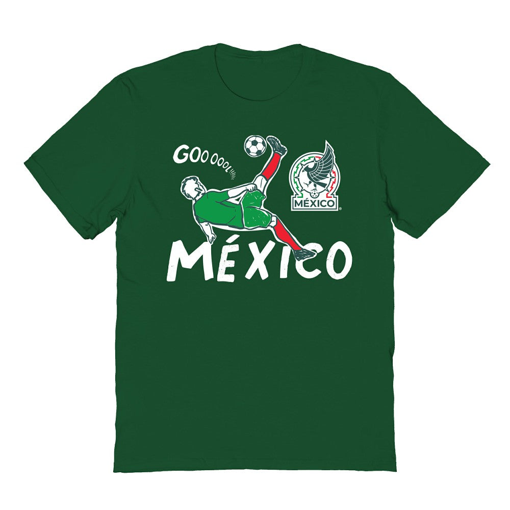 Mexico National Team Vive La Fete Youth Chilena Style T-Shirt Green