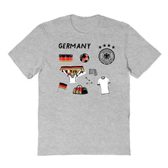 Germany National Team Vive La Fete Youth Impressions Icons T-Shirt Gray