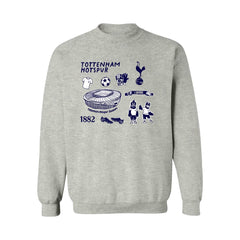 Tottenham Hotspur Vive La Fete Women's Impressions Icons Sweatshirt Gray