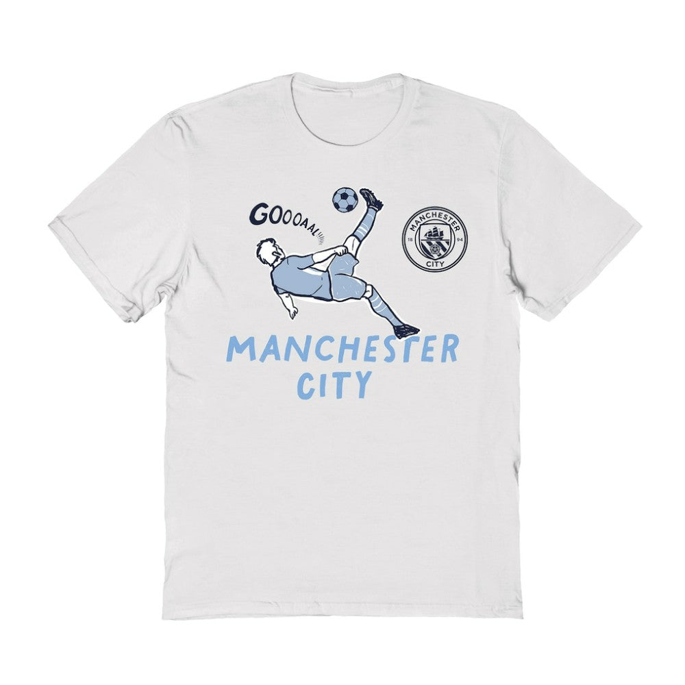 Manchester City Vive La Fete Women's Chilena Style T-Shirt White
