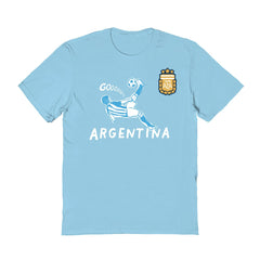 Argentina National Team Vive La Fete Women's Chilena Style T-Shirt Light Blue