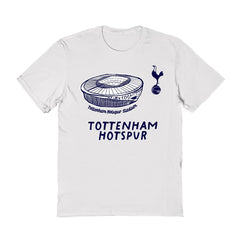 Tottenham Hotspur Vive La Fete Women's Stadium Style T-Shirt White