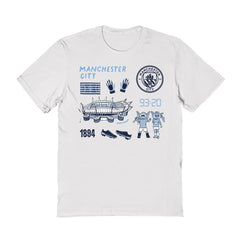 Manchester City Vive La Fete Women's Impressions Icons T-Shirt White