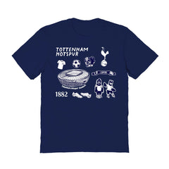 Tottenham Hotspur Vive La Fete Women's Impressions Icons T-Shirt Navy