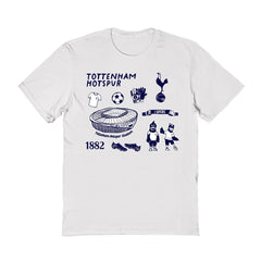 Tottenham Hotspur Vive La Fete Women's Impressions Icons T-Shirt White
