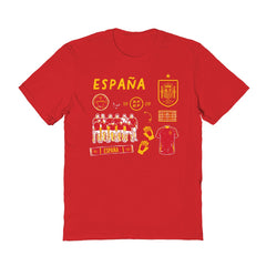 Spain National Team Vive La Fete Women's Impressions Icons T-Shirt Red
