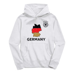 Germany National Team Vive La Fete Youth Map Style Hoodie White