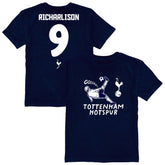 Richarlison Tottenham Hotspur Vive La Fete Youth Player Name & Number Chilena Style T-Shirt Navy