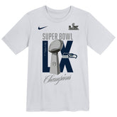 Seattle Seahawks Preschool Super Bowl LX Champions Heavy Chill T-Shirt - White - Nike