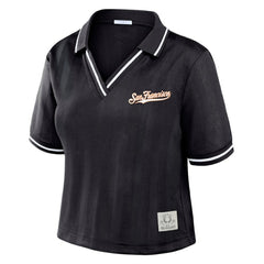 San Francisco Giants WEAR by Erin Andrews Women's Cropped Polo Outlet