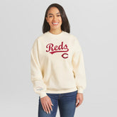 Cincinnati Reds WEAR by Erin Andrews Women's Heavyweight Crew Neck Sweatshirt Near Me
