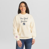 New York Yankees WEAR by Erin Andrews Women's Heavyweight Crew Neck Sweatshirt Near Me