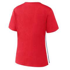 Philadelphia Phillies WEAR by Erin Andrews Women's Notch Neck Cropped T-Shirt Near Me