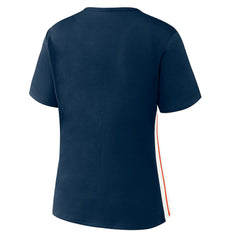 Houston Astros WEAR by Erin Andrews Women's Notch Neck Cropped T-Shirt Outlet