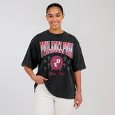 Philadelphia Phillies WEAR by Erin Andrews Women's Oversized Boyfriend T-Shirt for sale