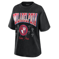 Philadelphia Phillies WEAR by Erin Andrews Women's Oversized Boyfriend T-Shirt for sale