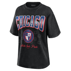 Chicago Cubs WEAR by Erin Andrews Women's Oversized Boyfriend T-Shirt Sale