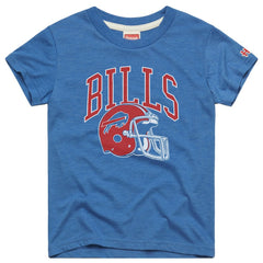 Buffalo Bills Homage Youth Helmet Retro Tri-Blend T-Shirt - Royal - NFL