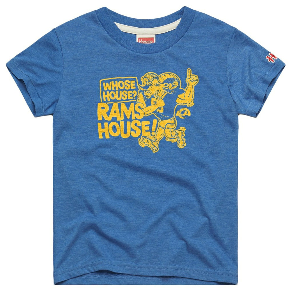 Los Angeles Rams Homage Youth Whose House Mascot Tri-Blend T-Shirt - Royal - NFL