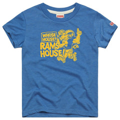 Los Angeles Rams Homage Youth Whose House Mascot Tri-Blend T-Shirt - Royal - NFL
