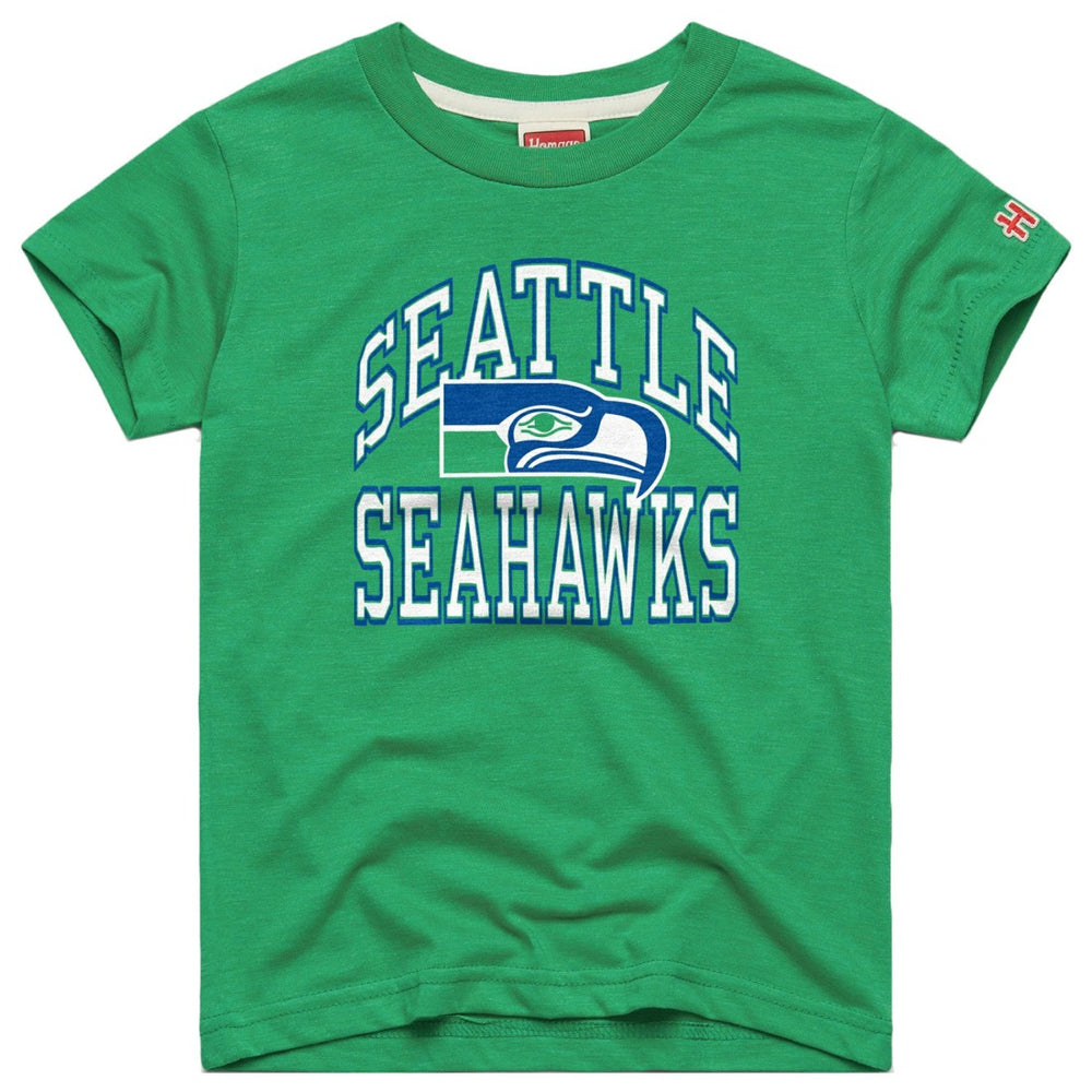 Seattle Seahawks Homage Youth Arch Tri-Blend T-Shirt - Green - NFL