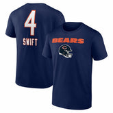 D'Andre Swift Chicago Bears Team Wordmark T-Shirt - Navy - NFL