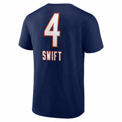 D'Andre Swift Chicago Bears Team Wordmark T-Shirt - Navy - NFL