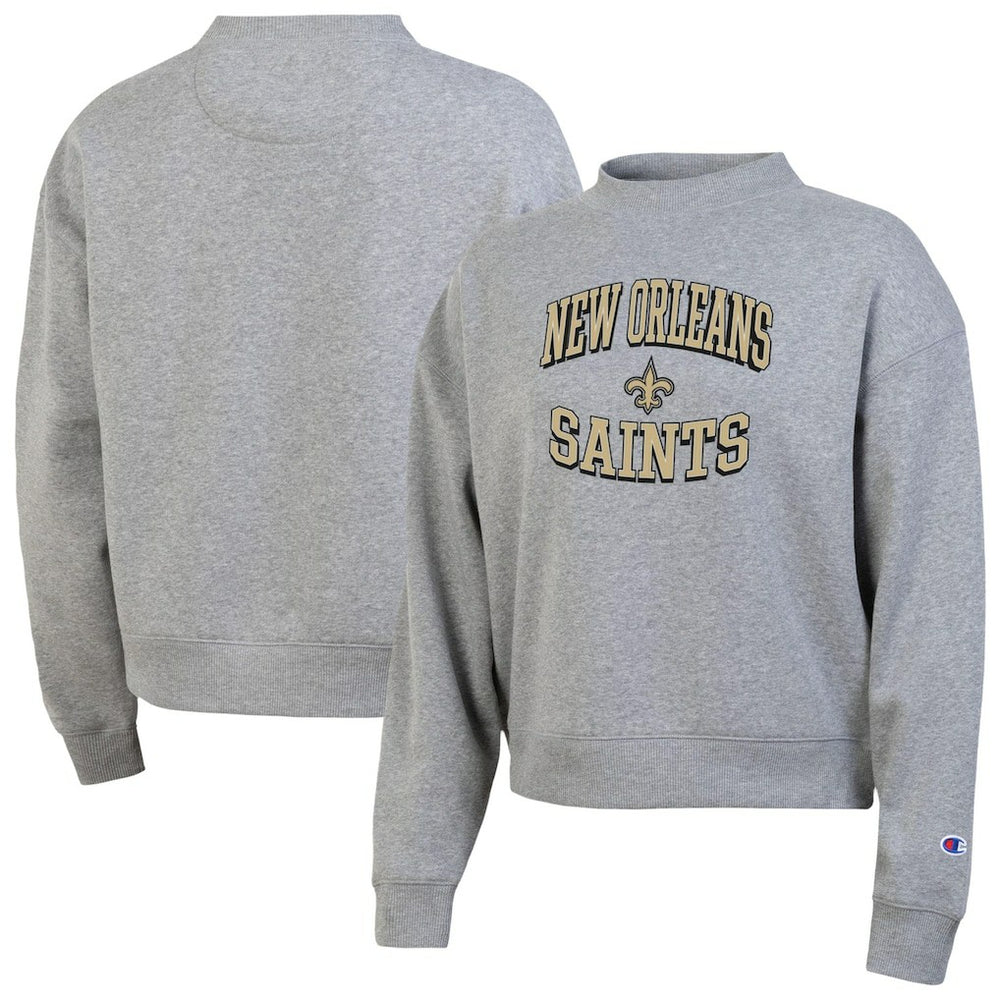 New Orleans Saints Champion Women's Triumph Tri-Blend Sweatshirt - Gray - NFL