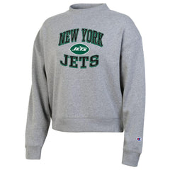 New York Jets Champion Women's Triumph Tri-Blend Sweatshirt - Gray - NFL