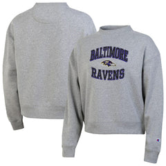 Baltimore Ravens Champion Women's Triumph Tri-Blend Sweatshirt - Gray - NFL
