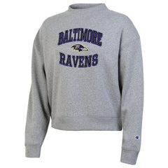 Baltimore Ravens Champion Women's Triumph Tri-Blend Sweatshirt - Gray - NFL