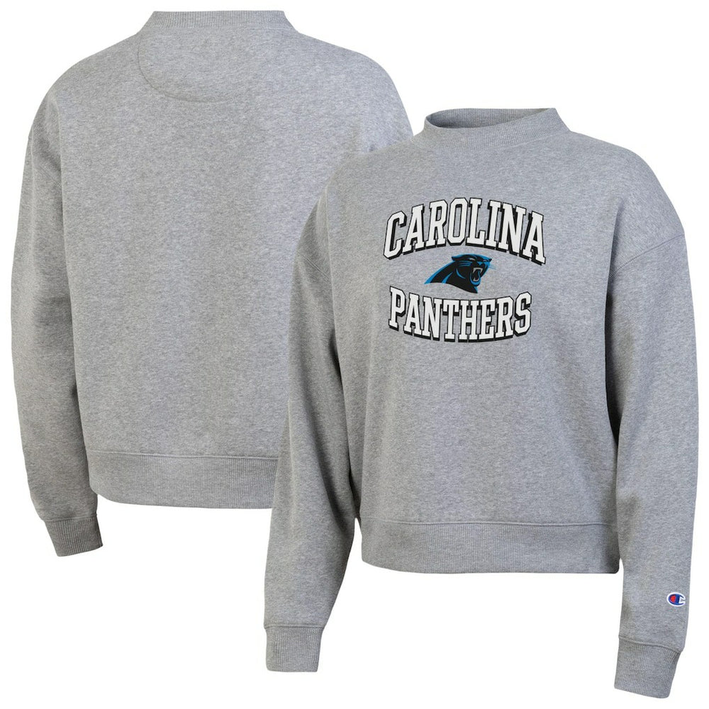 Carolina Panthers Champion Women's Triumph Tri-Blend Sweatshirt - Gray - NFL