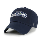 Seattle Seahawks '47 Clean Up Adjustable Hat - College Navy - 47 brand