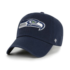 Seattle Seahawks '47 Clean Up Adjustable Hat - College Navy - 47 brand
