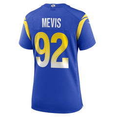 Harrison Mevis Los Angeles Rams Women's Team Game Jersey - Royal - Nike