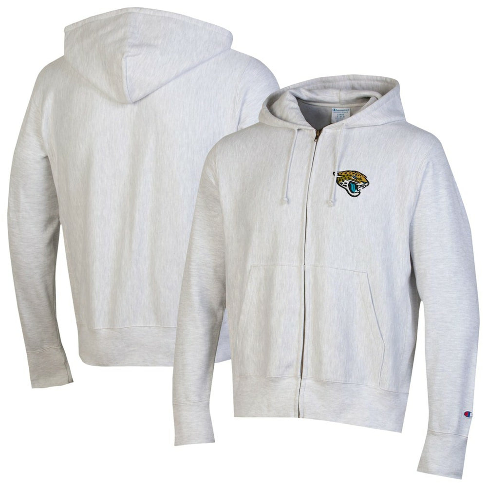 Jacksonville Jaguars Champion Reverse Weave Full-Zip Hoodie - Gray - NFL