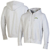 Los Angeles Chargers Champion Reverse Weave Full-Zip Hoodie - Gray - NFL