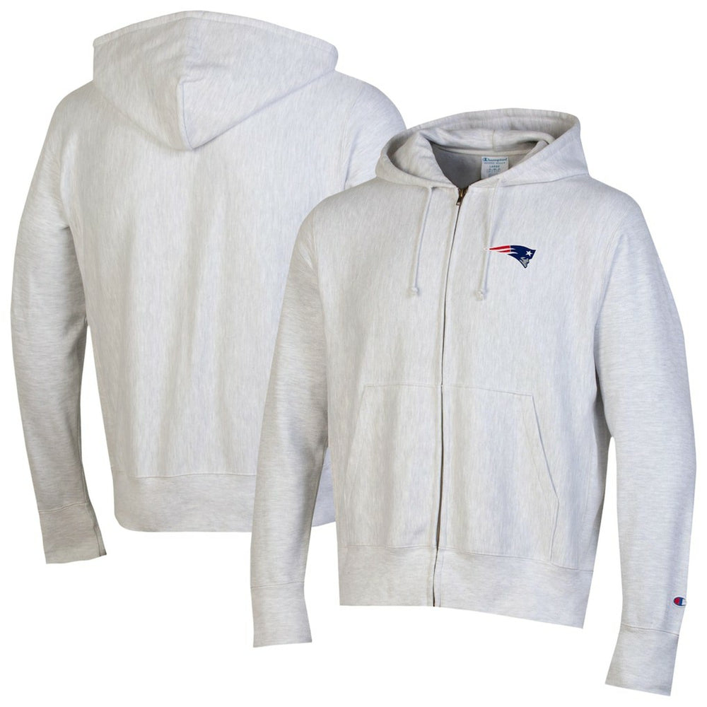 New England Patriots Champion Reverse Weave Full-Zip Hoodie - Gray - NFL