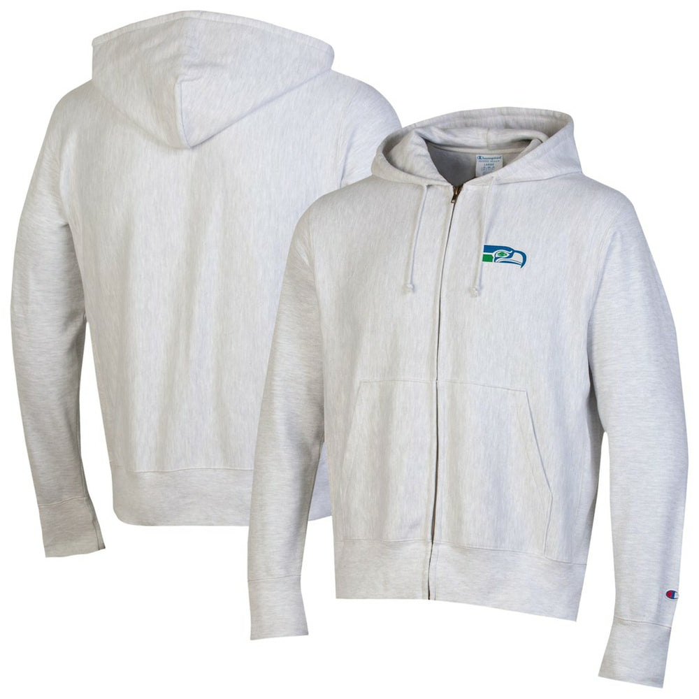 Seattle Seahawks Champion Reverse Weave Full-Zip Hoodie - Gray - NFL