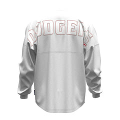 Los Angeles Dodgers Fanatics Women's Baseball Stitch Spirit Jersey Long Sleeve T-Shirt Discount