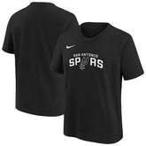 Nike San Antonio Spurs Youth Team Essential Logo T-Shirt Black