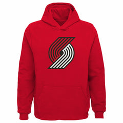 Portland Trail Blazers Outerstuff Youth Primary Logo Pullover Hoodie Red