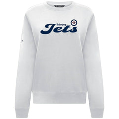 Winnipeg Jets Levelwear Women's Yvette Big Script Tri-Blend Sweatshirt - White | NHL online