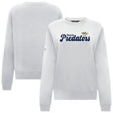 Nashville Predators Levelwear Women's Yvette Big Script Tri-Blend Sweatshirt - White | NHL near me