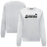 San Jose Sharks Levelwear Women's Yvette Big Script Tri-Blend Sweatshirt - White | NHL near me