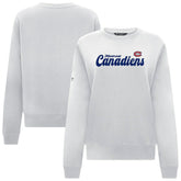 Montreal Canadiens Levelwear Women's Yvette Big Script Tri-Blend Sweatshirt - White | NHL online