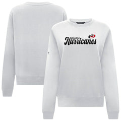 Carolina Hurricanes Levelwear Women's Yvette Big Script Tri-Blend Sweatshirt - White | NHL sale