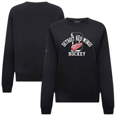 Detroit Red Wings Levelwear Women's Yvette Limelight Big Letter Sweatshirt - Black | NHL discount