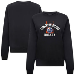 Edmonton Oilers Levelwear Women's Yvette Limelight Big Letter Sweatshirt - Black | NHL near me