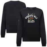 Minnesota Wild Levelwear Women's Yvette Limelight Big Letter Sweatshirt - Black | NHL online